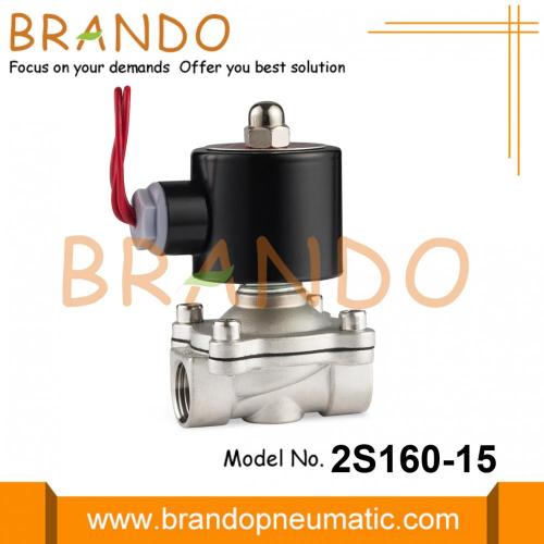 2S160-15 1/2 İnç Paslanmaz Çelik Su Solenoid Valfı