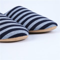 Striped Pattern Ladies Indoor Slippers