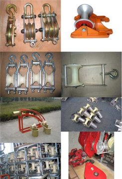 Cable roller, galvanized,Cable roller with ground plate