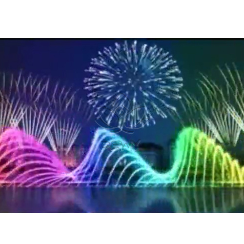 Göl Yüzen Müzikal Dans Lazer Led Su Çeşmesi
