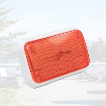 Blue RV Waterproof Car Light 12-24V - Explosive Flashing Light Accessory (White and Orange)