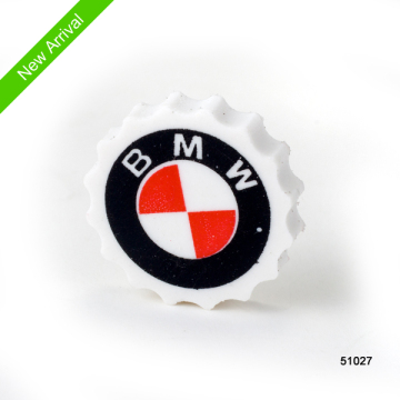 beer cap shape printed promotional eraser