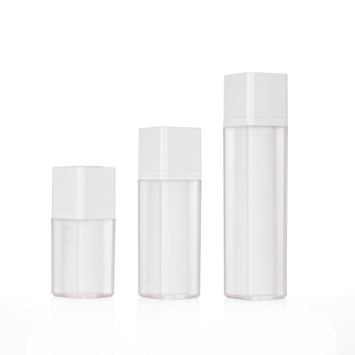 Free Sample 30ml 50ml Square Airless Pump Bottle