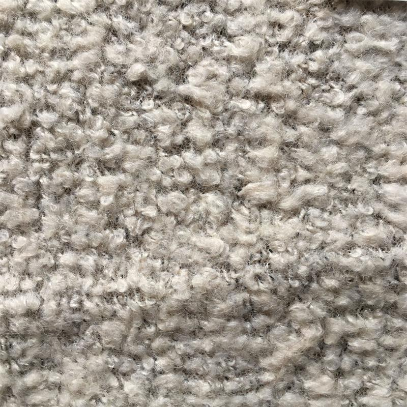 Boucle Wool Acrylic Polyester blend fabric