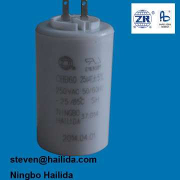 25UF 250VAC SH CBB60 Air Compressor πυκνωτής