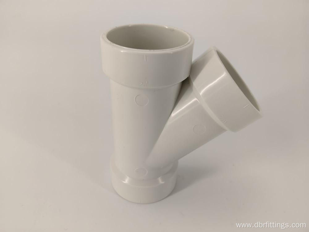 PVC fittings WYE for Basic home improvement