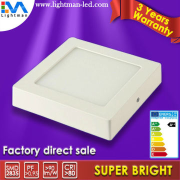 170x170mm 12W Panneau de LED de surface rétroéclairé.