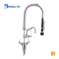 Long Neck Deck Mounted Pull Spray Kitchen Tap