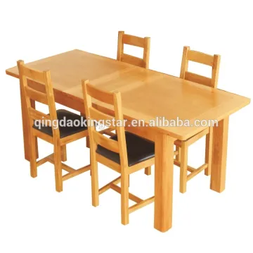modern wooden dining table set