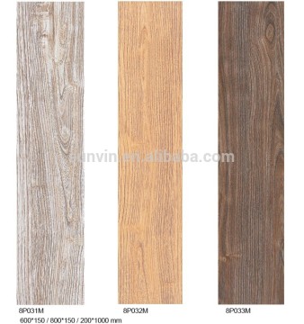 Kitchen room non-slip inkjet rustic matt 150*800mm flooring wooden ceramic tile