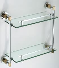 Bathroom Glass Shelf / Tempered Clear Glass