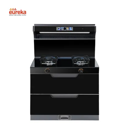 High-quality Kitchen Integrated Gas Stove With Automatic Disinfection And Drying Function