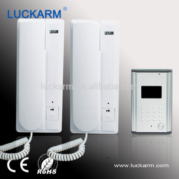 Door access remote control audio doorphone system for apartments