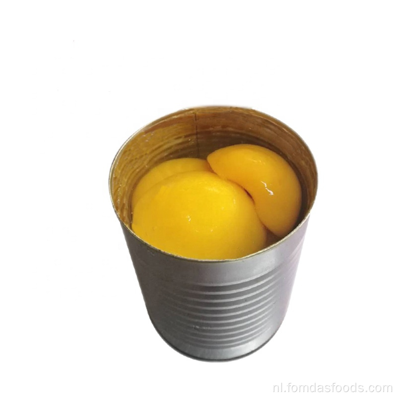 Ingeblikte gele perzikhelften in siroop 6xa10