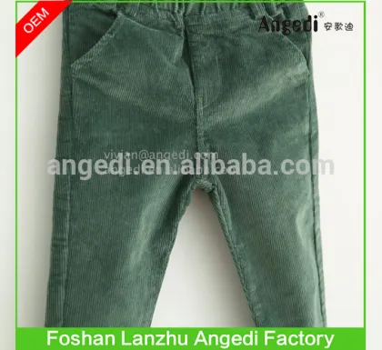 toddler Boy's causal pants corduroy pants solid color winter apparel for babies