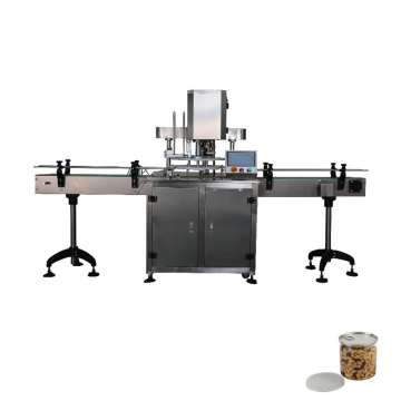 HZPK Automatic Continuous Pet Food Can Sealing Machine for Plastic, Tin, and Metal Lids