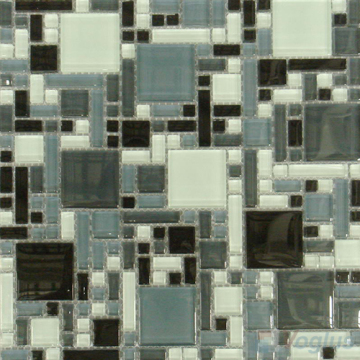 Mischaneous Grey Mixed Bathroom Glass Mosaic Tile