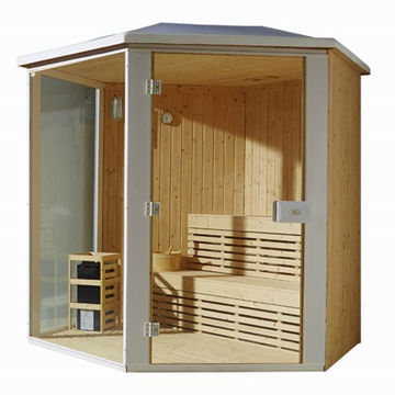 4-5 People Luxury Portable Dry Steam Solid Red Cedar Wooden Sauna Room (M-6012)