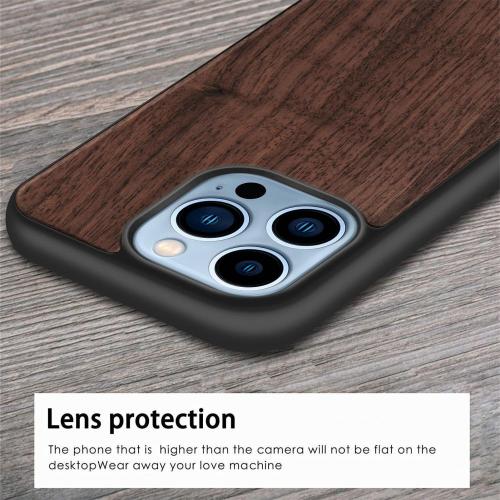 All-inclusive Wooden Case Phone Covers Samsung Lens Protect