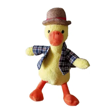 Straw Hat Duck Electric Plush Toy
