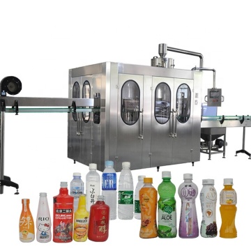 Automatic Bottling Production Line for Pet Bottles: Water, Juice, and Carbonated Drink Capping and Filling Machine