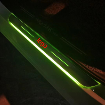 Custom USB Car Logo LED Colorful Welcome Pedal Light