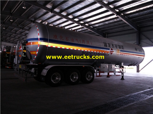 60CBM 30ton LPG Usafirishaji wa nusu-trailers