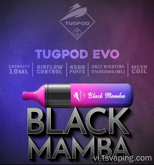 Thiết bị vape dùng một lần Tugboat Evo 4500 Puffs 850mah