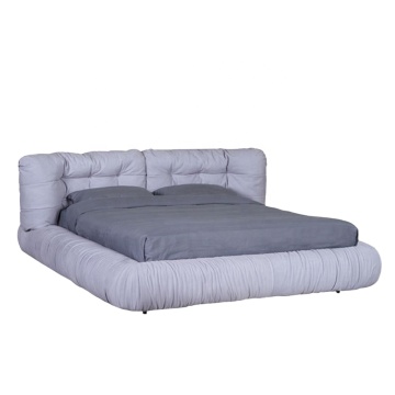 Modern King Size Fabric Bed