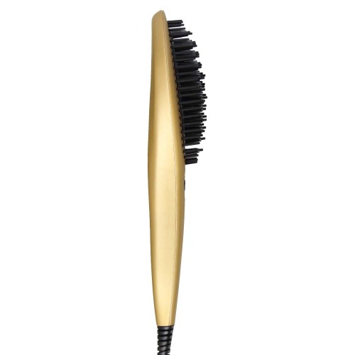 Handy electric hair straightening brush
