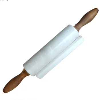 Marble rolling pin with stand