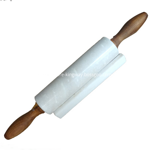 Wooden handle Marble Rolling Pin