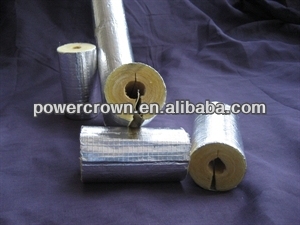 rock wool roof insulation/insulation rockwool pipe with aluminium foil facing