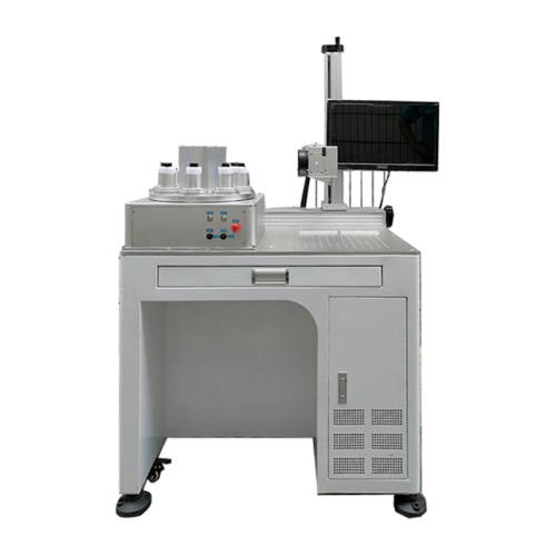 Máquina de marcação a laser de fibra com acessório