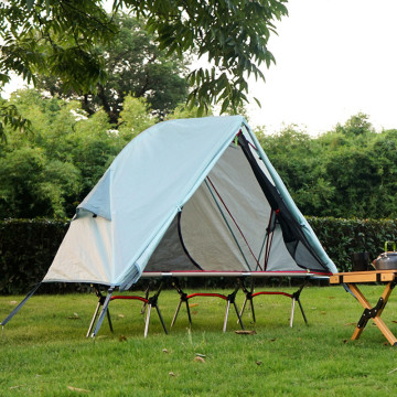 Portable Waterproof Fishing Tent: Off-Ground Cot for Outdoor Camping