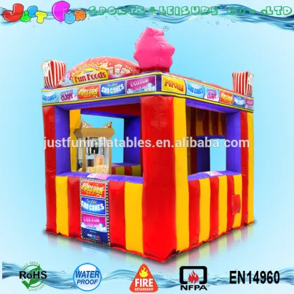 customized fun foods inflatable booth stand for sale