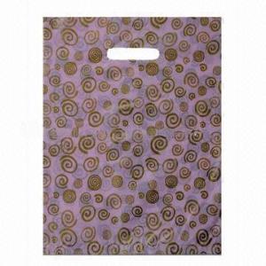 Die-cut reusable plastic shopping bag packaging die-cut shopping bag