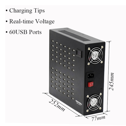 60 Ports USB -Ladegerät für Android iPhone