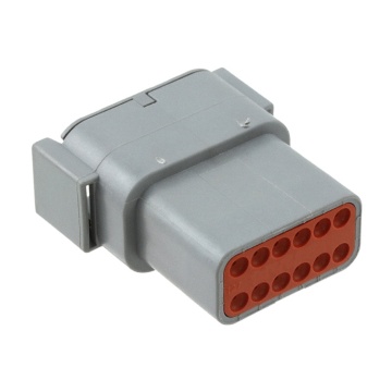 Đầu nối điện nam 12 pin DTM DTM DTM04-12PA màu xám