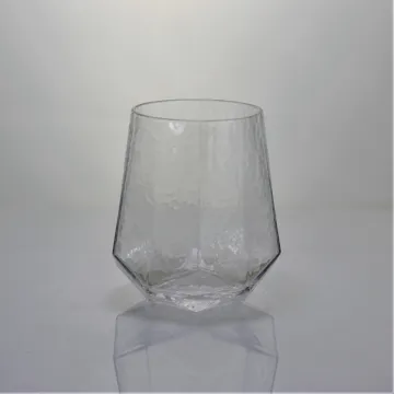 Diamond Shaped Crystal Glasses Whiskey Tasting Glass Tumbler