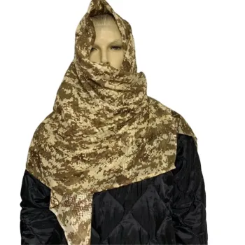 Polyester Keffiyeh: Camouflage Embroidered Arab Scarf