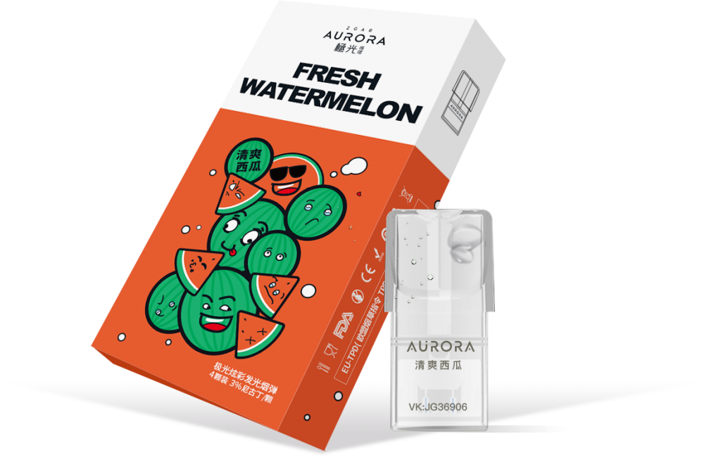 Fresh Watermelon Taste Aurora Cartridge Vape In-stock