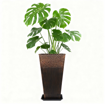 Tall Square Tapered Steel Plant Pots ZY2429P