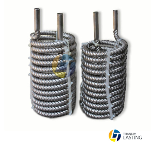 ASTM B338 Raccords de tuyauterie en spirale en spirale à bobine de titane