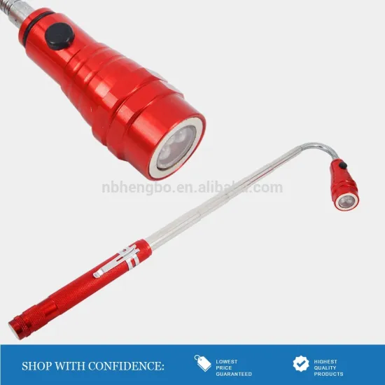Men's Led Flashlight With Telescopic Magnetic Head