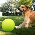 Wholesale Customized Logo Rubber Chemical Fibe Signaturer Pet Interactive Toys Pet Dog Big Nibble Tennis Balls