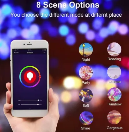 2024 Google Home Smart Lamp with 3 Years Warranty - Best Sales for Bedroom