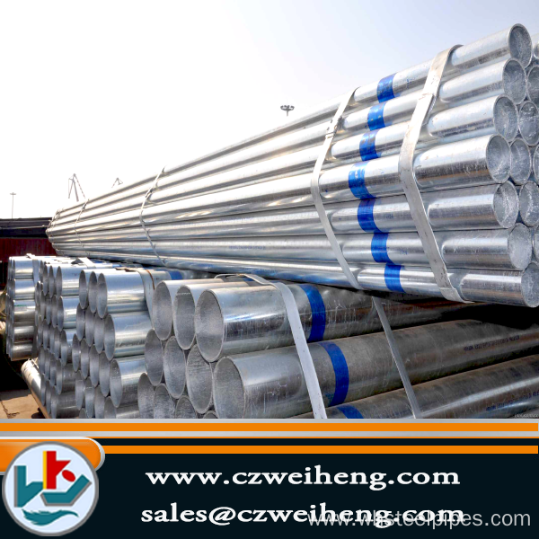 Hot galvanized ERW welded A252 grade steel pipe with best price