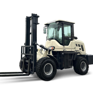 HUAYA Diesel Forklift Truck 2.5 to 5 Ton Lift Height 3-7m 4x4 Terrain for Sale