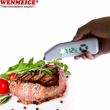 Waterdichte thermometer met wegklapbare sonde